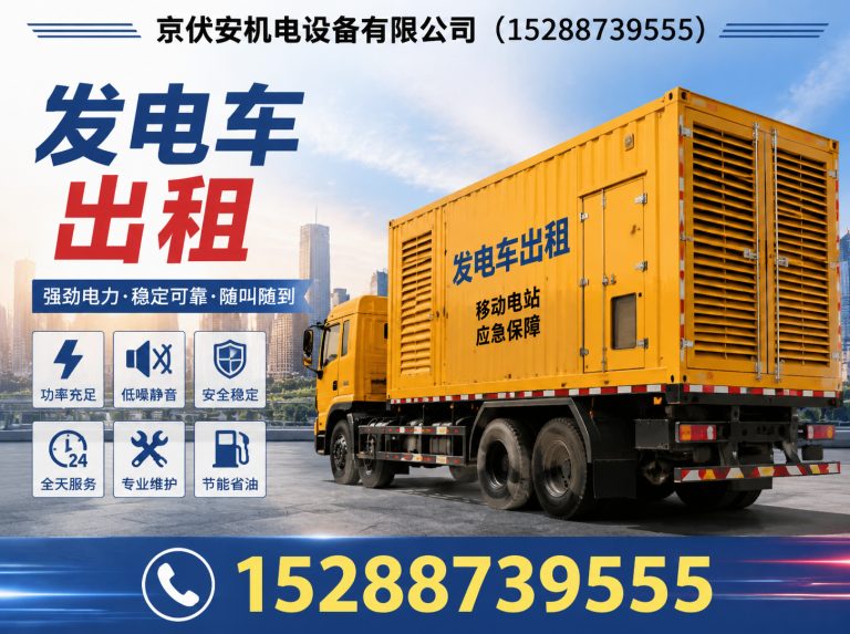 白山发电机出租展示图