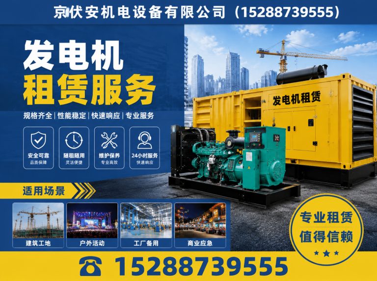 白山柴油发电机组出租展示图